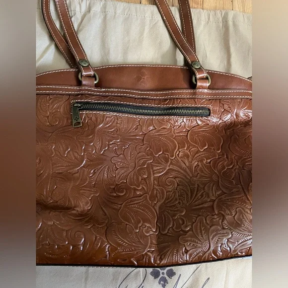 Patricia Nash Poppy Tote Cognac - Picture 2 of 12